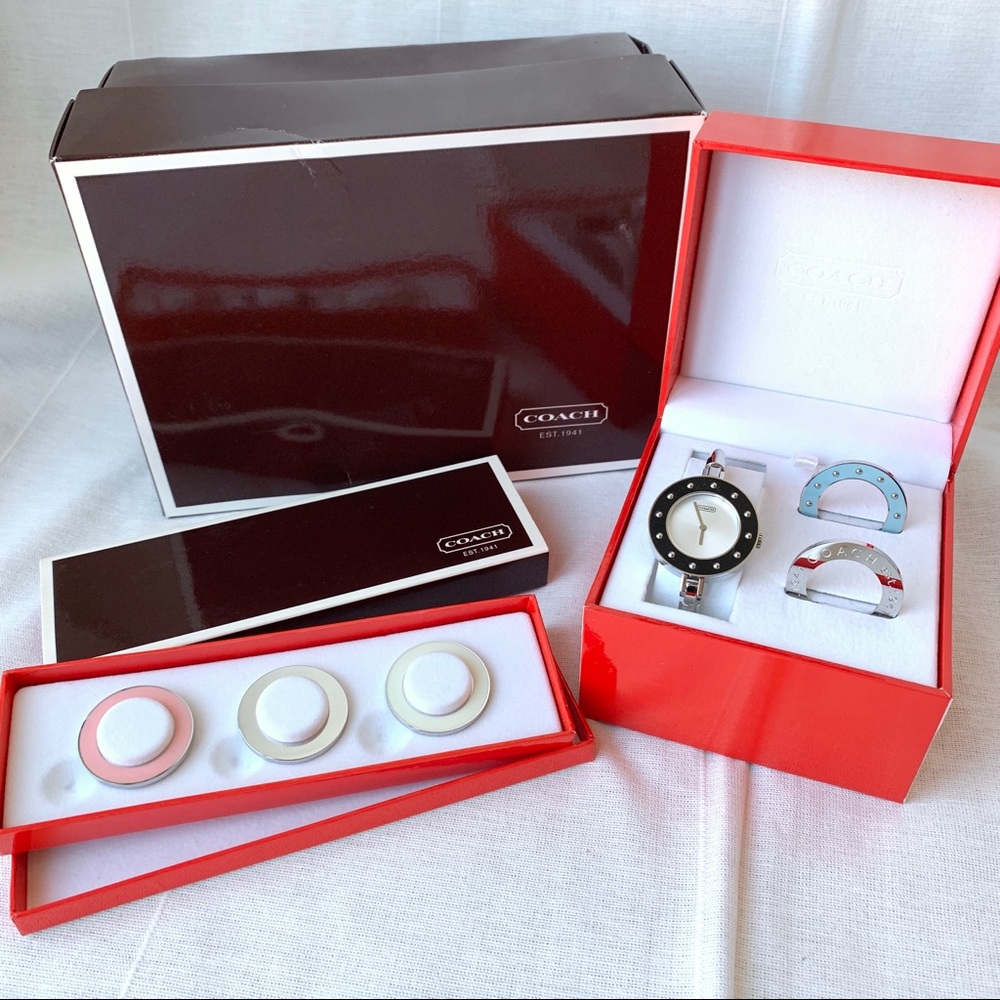 NWOT Coach Bangle Bracelet Interchangeable Face